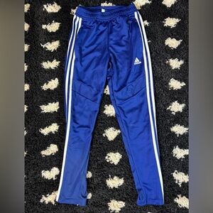 Adidas Kids Royal Blue Joggers with White Stripes